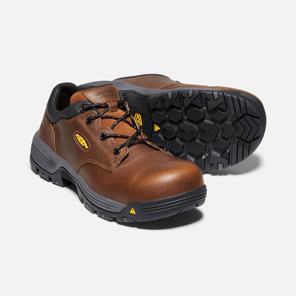 Keen Werkschoenen Heren Bruin - Chicago Oxford (Carbon-Fiber Toe) - 29567-YGZE